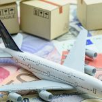 plane on map cross border shipping