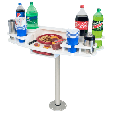 Custom marine drink table