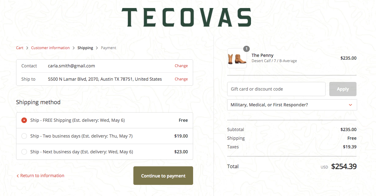 tecovas discount coupon