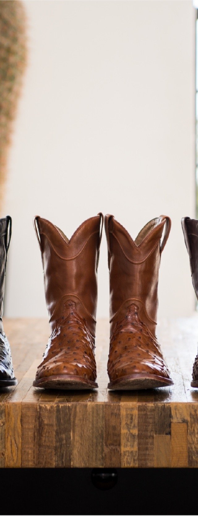 Ostrich boots by Tecovas