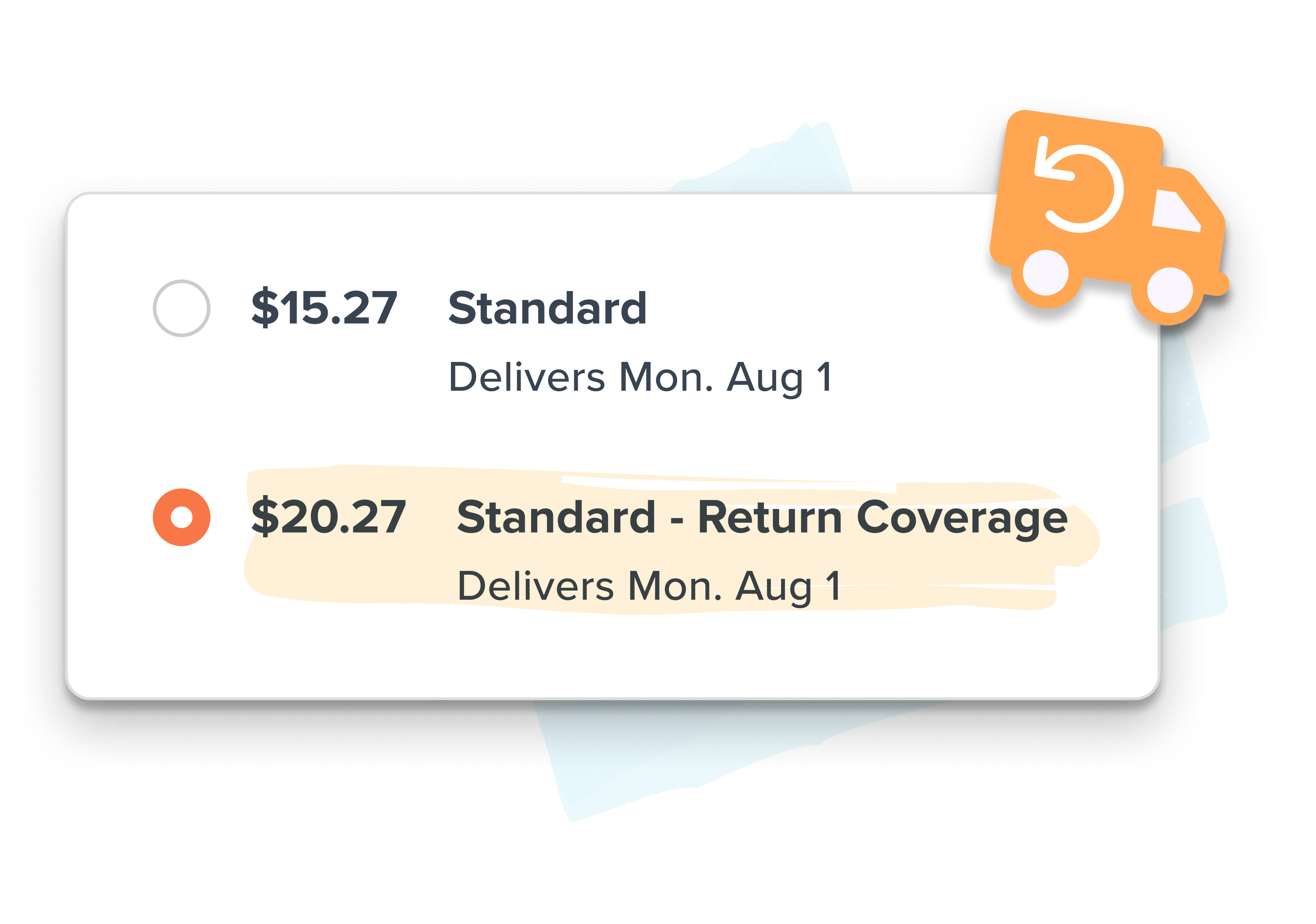 Show shipping rates with return fees included with ShipperHQ