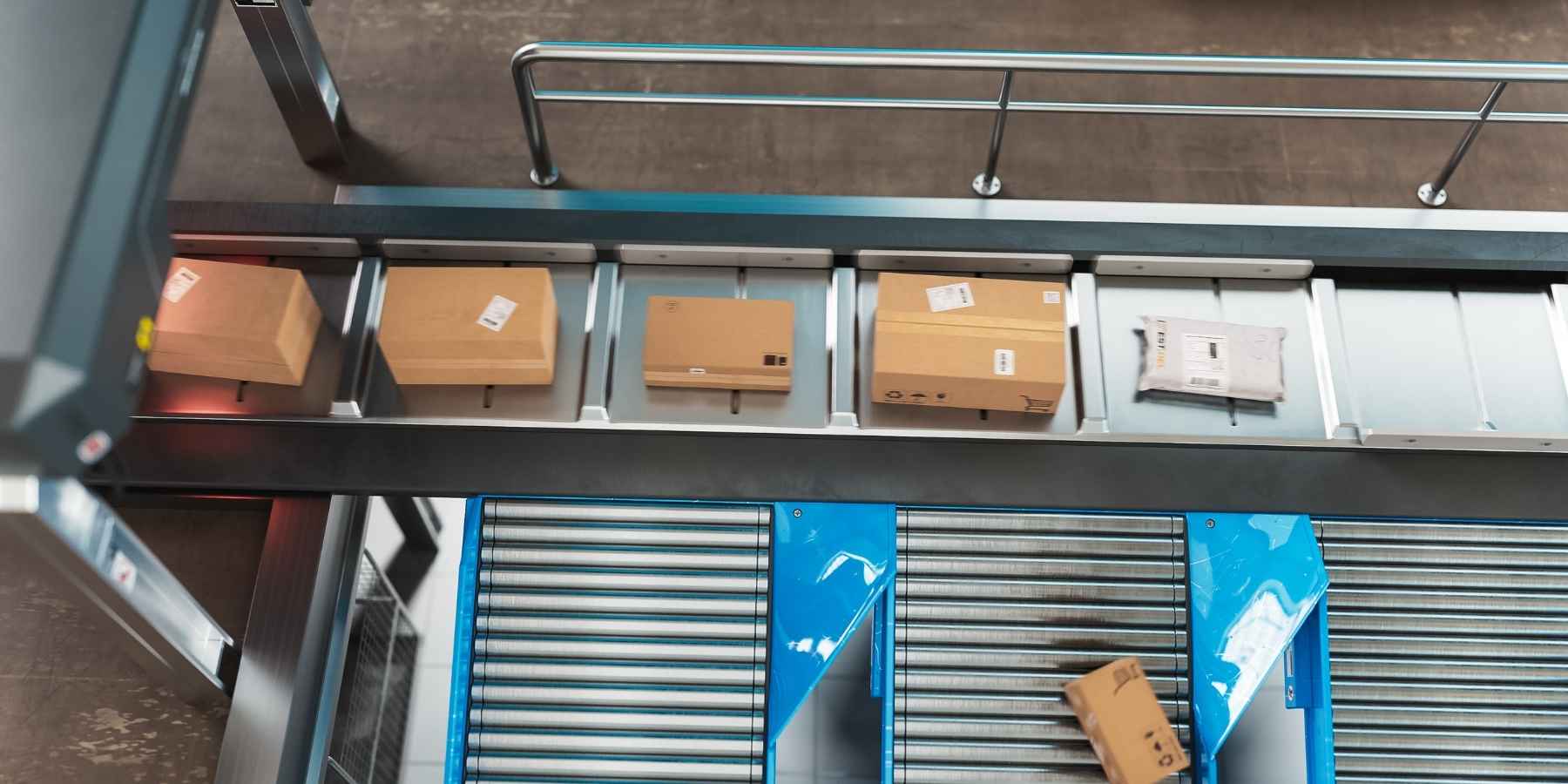 Parcels in warehouse for shipping